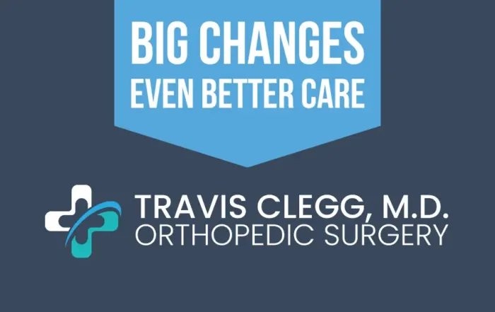 Dr. Travis Clegg is transitioning to private practice, with the same office, same team, and no action needed from patients.